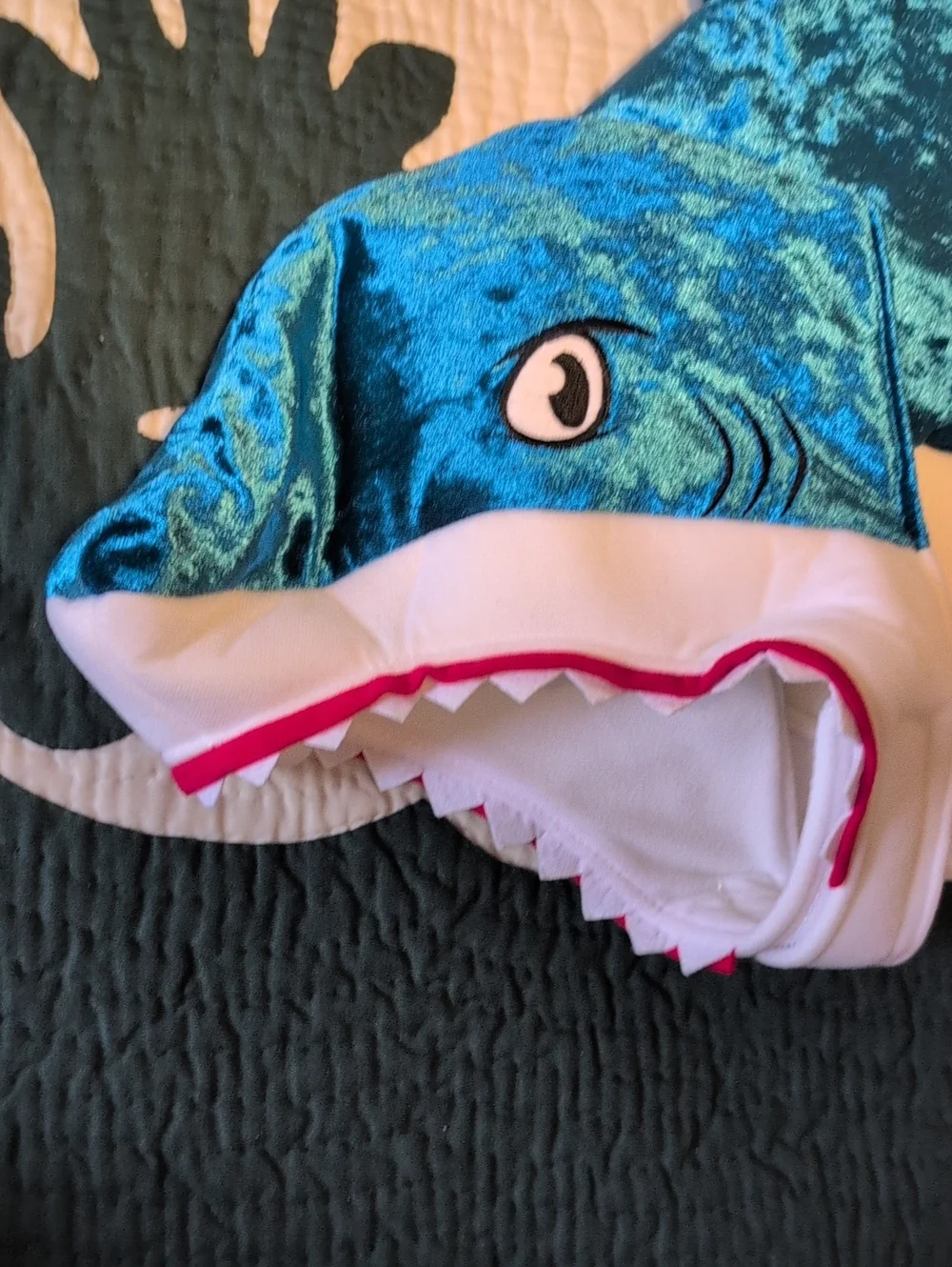 Dog Shark Costume Size Large & Dunkin Munchies Bag (Bundle Of 2)